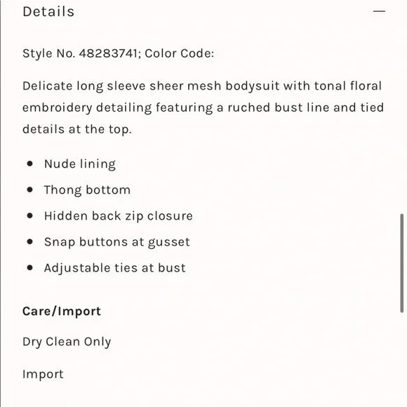 Free People Temecula Long Sleeve Bodysuit For Love & Lemons - Picture 10 of 10